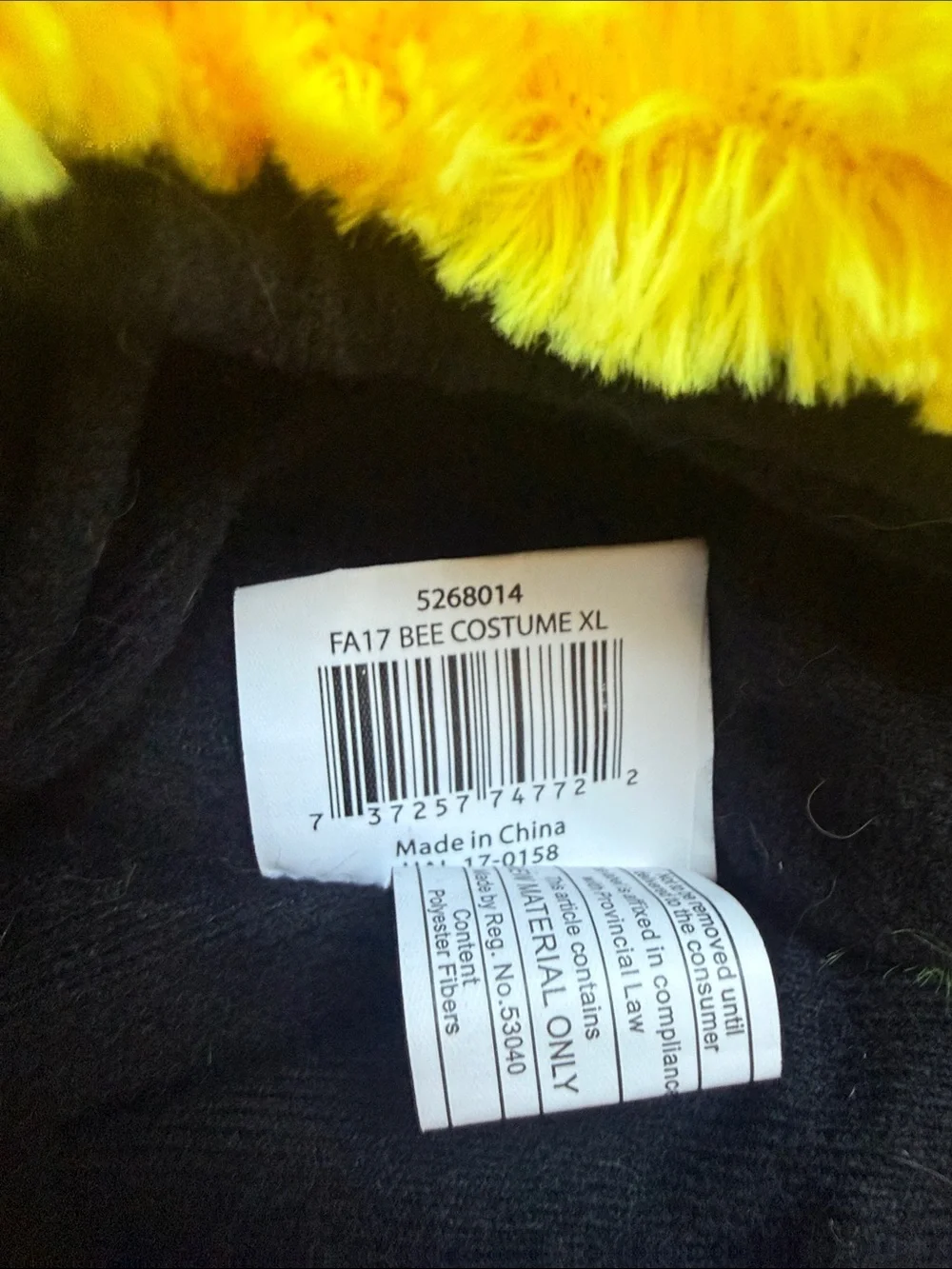 ADORABLE 🐝 BUMBLE BEE 🐝 DOG COSTUME SIZE EXTRA LARGE 🌟EUC🌟